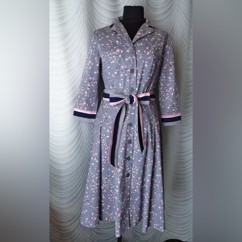 Boden Riviera Floral Button Shirt Dress size 2R